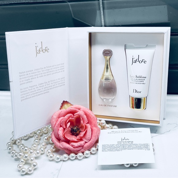 Dior Other - Dior J’adore 2pc Gift Set:  .17oz/5ml & Beautifying Body Milk 20ml.